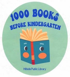 1000 Books 1000 books before kindergarten logo