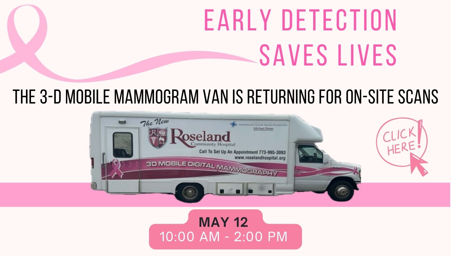 Register to Mammogram program on May 12th