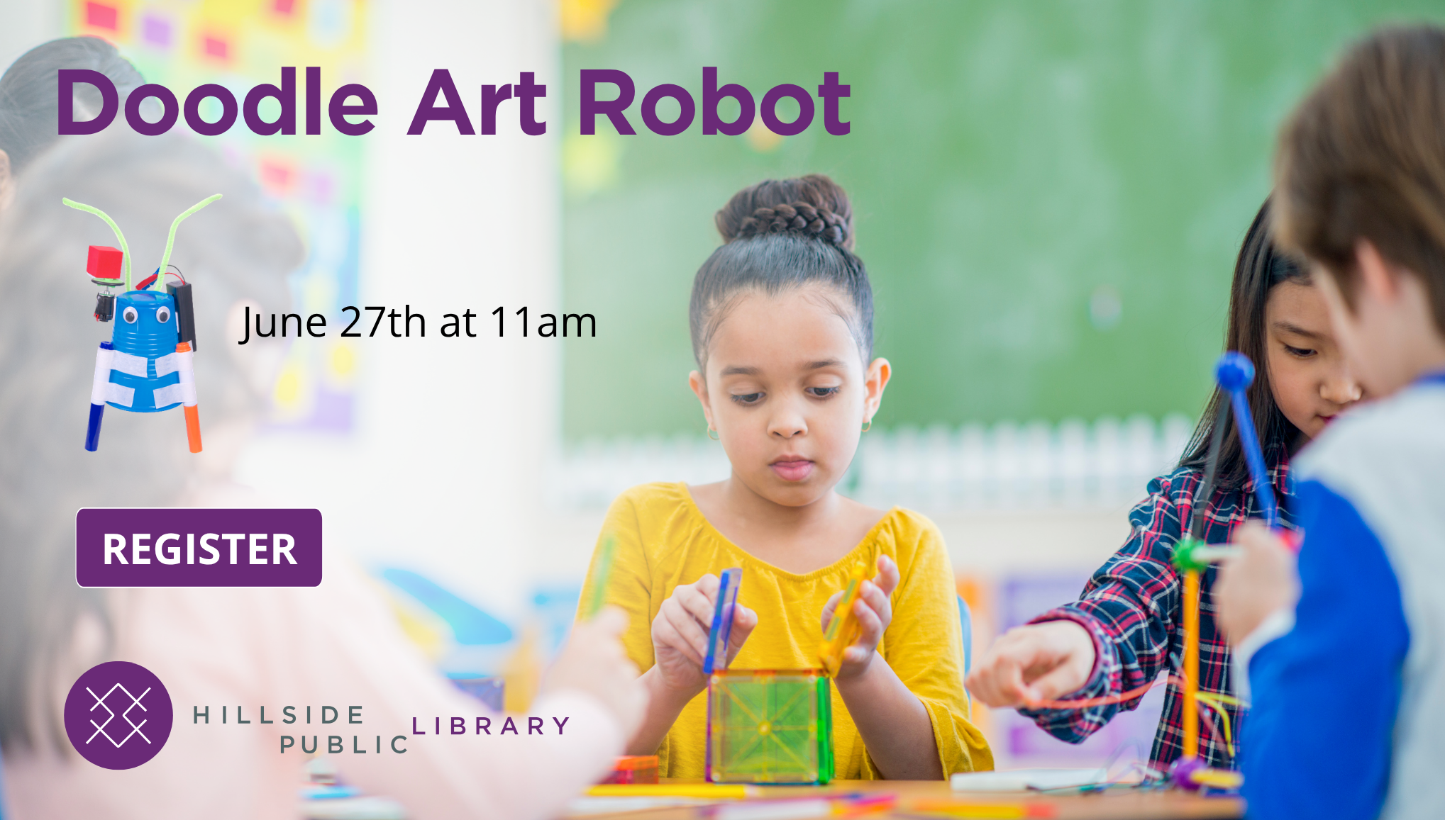 Art Robot Doodle Art Robot, June 27 at 11am