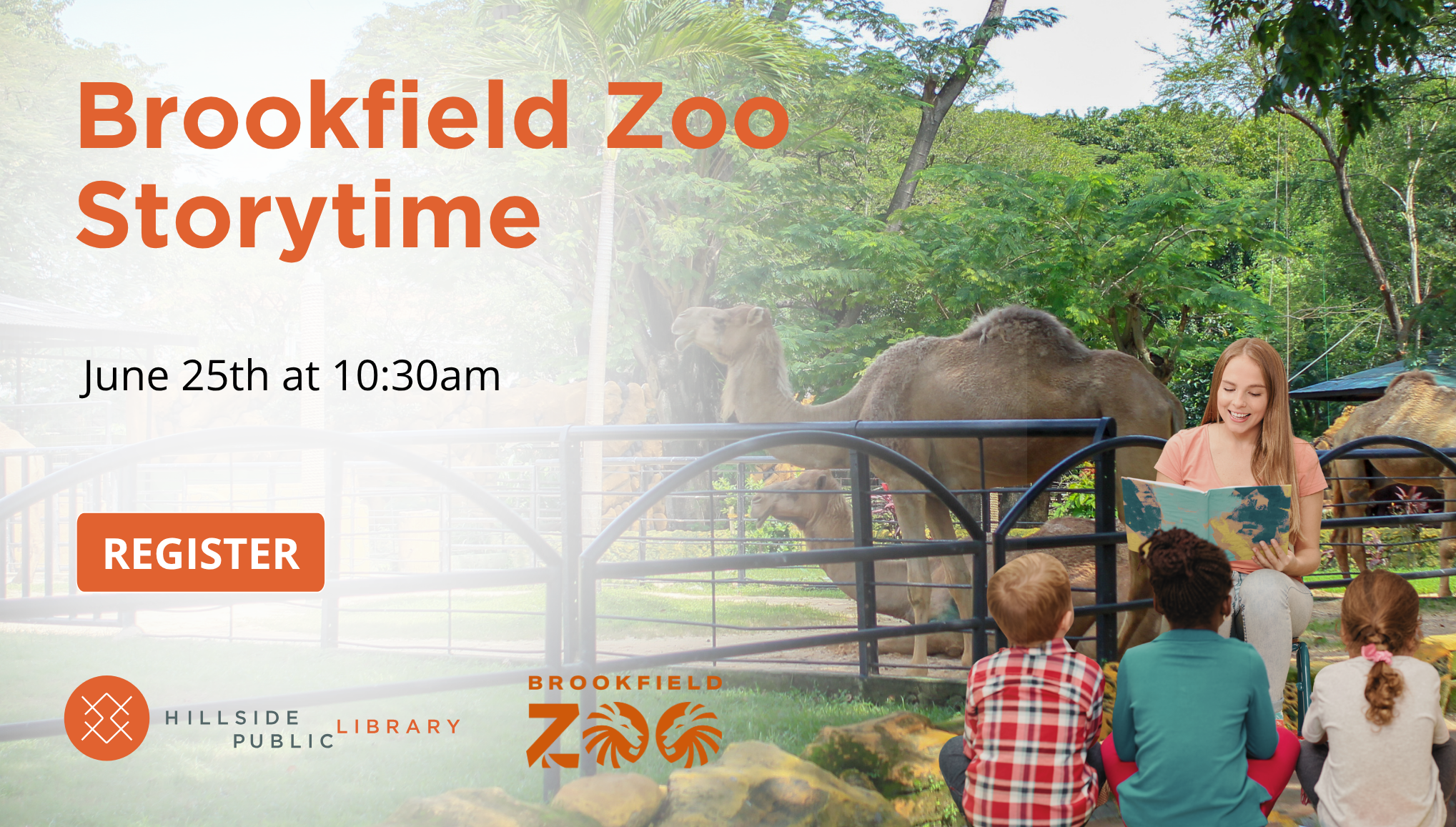 Brookfield Zoo Storytime June 25, 10:30am