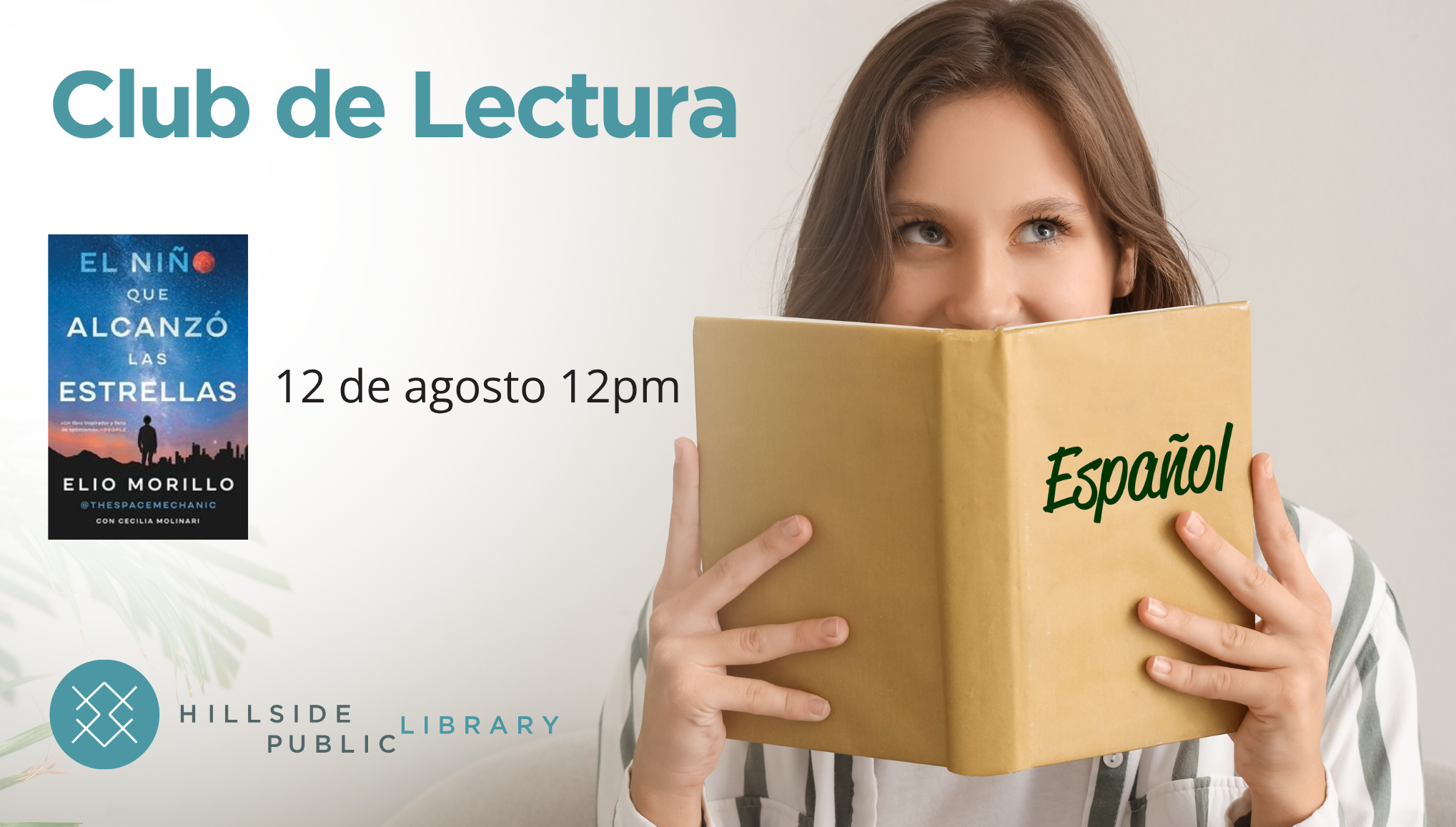 Spanish book club "El niño que alcanzó las estrellas”, August 12th at 12pm