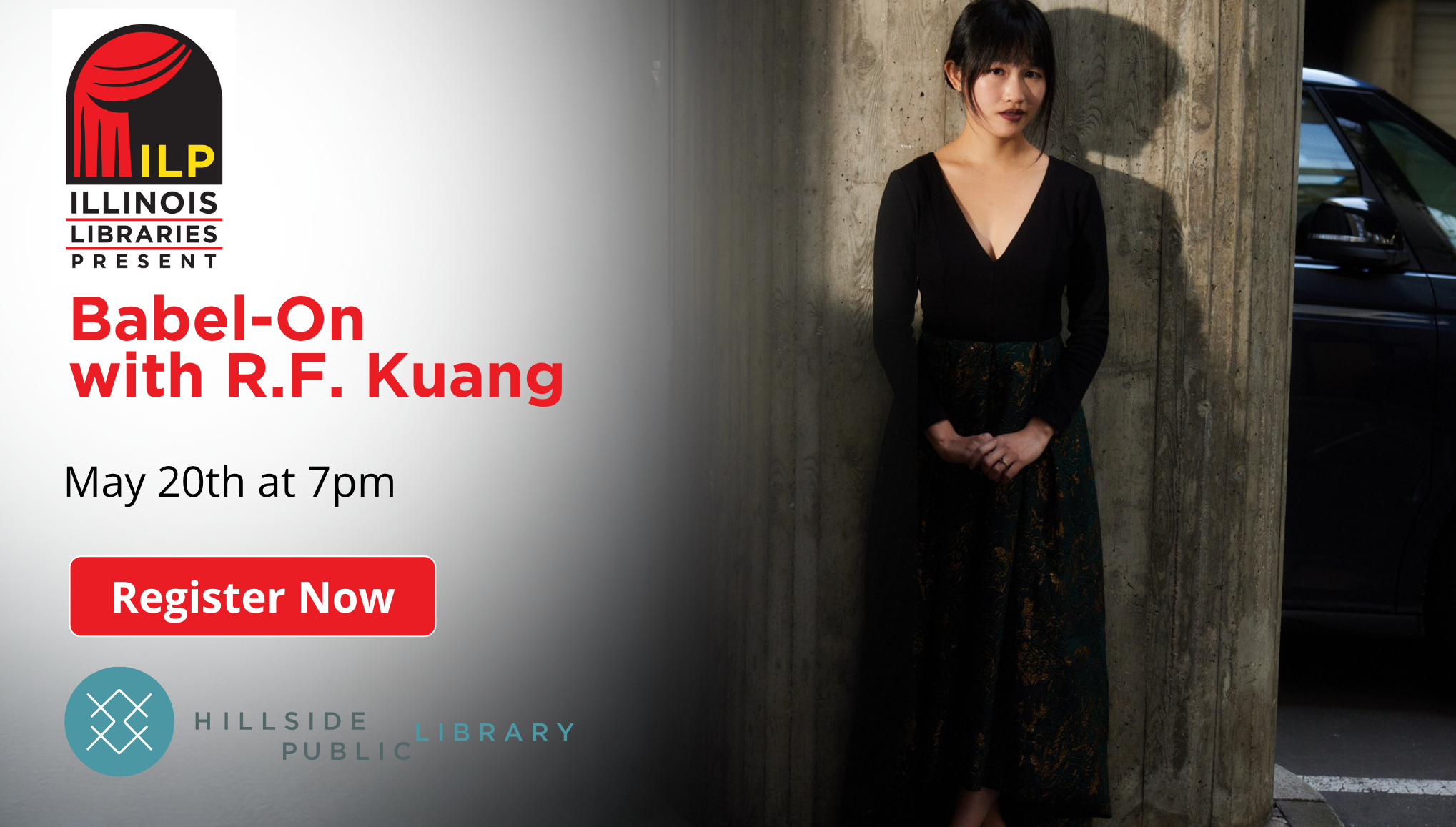 Illinois Libraries Present "Babel-On with R.F. Kuang" May 20, 7:00pm