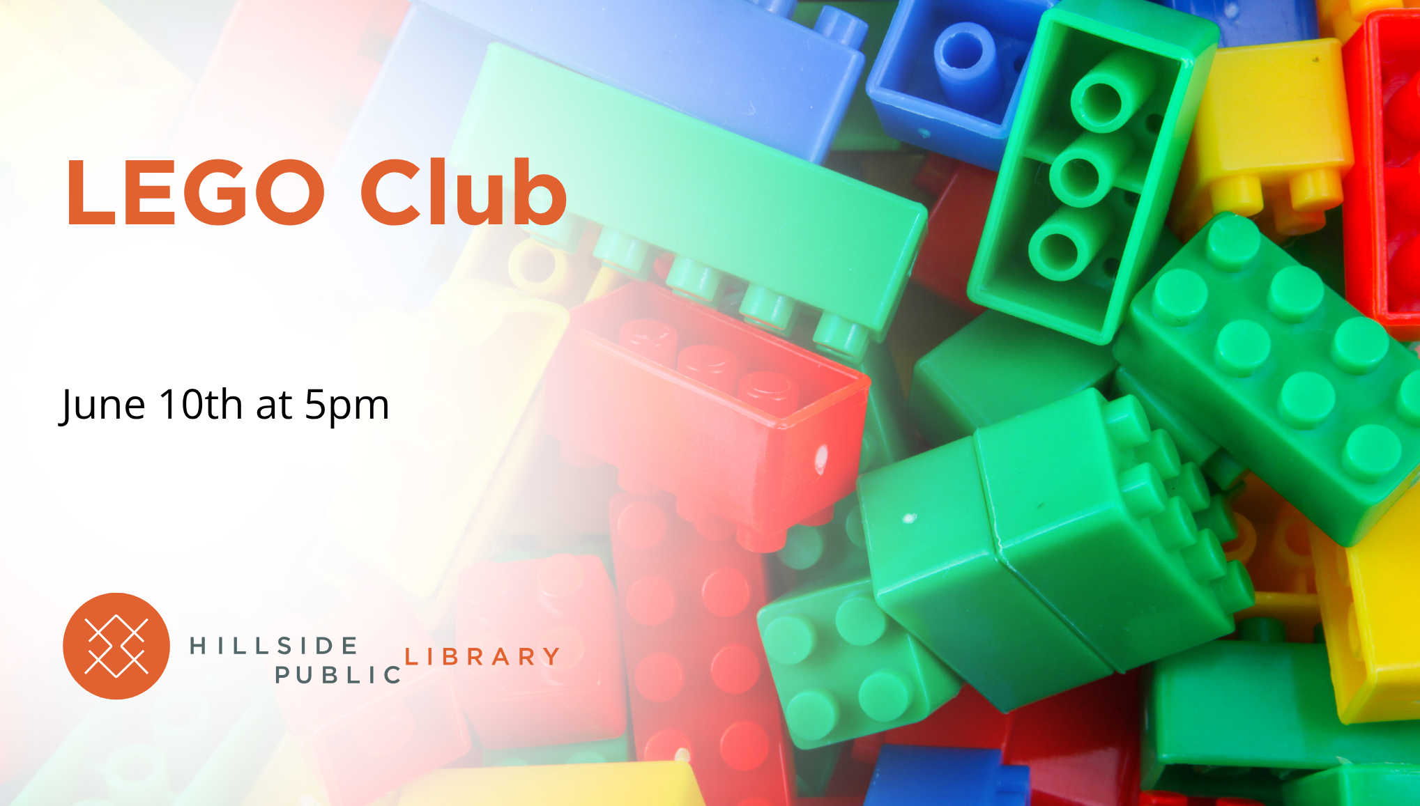 LEGO Club, June 10, 5pm