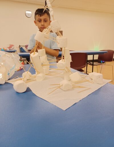 Marshmallow and Toothpick Challenge work
