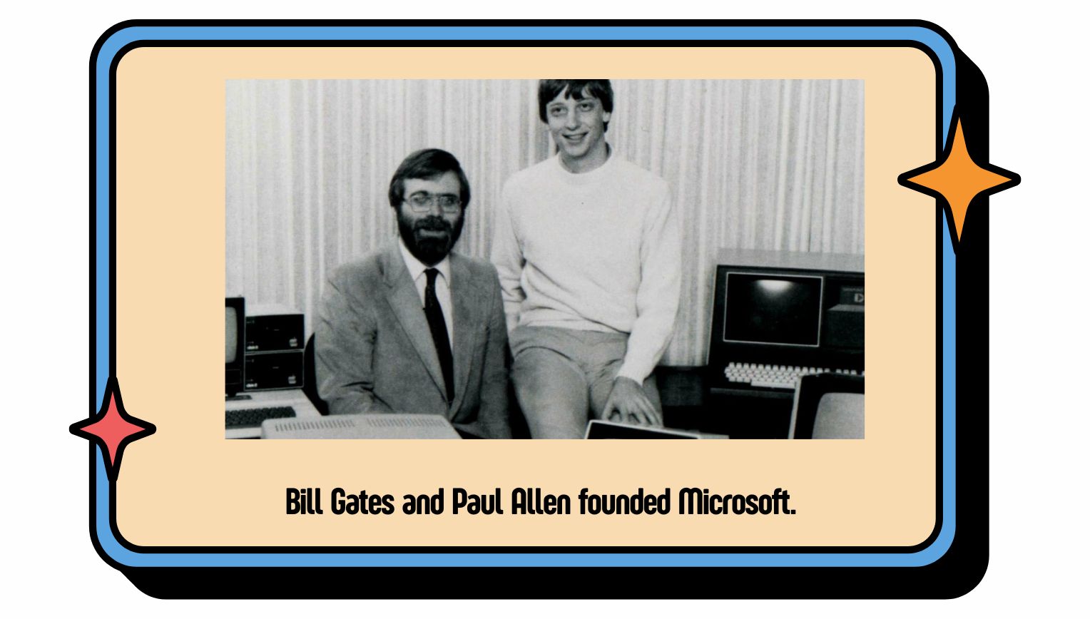 Bill Gates and Paul Allen founded Microsoft.
