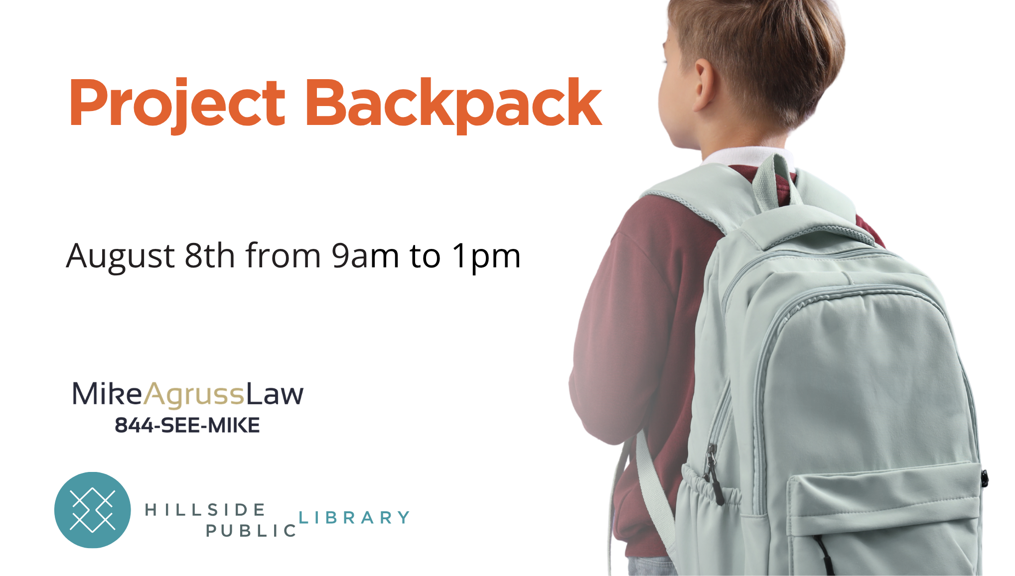 Project Backpack 2026 Project Backpack August 8th from 9am to 1pm