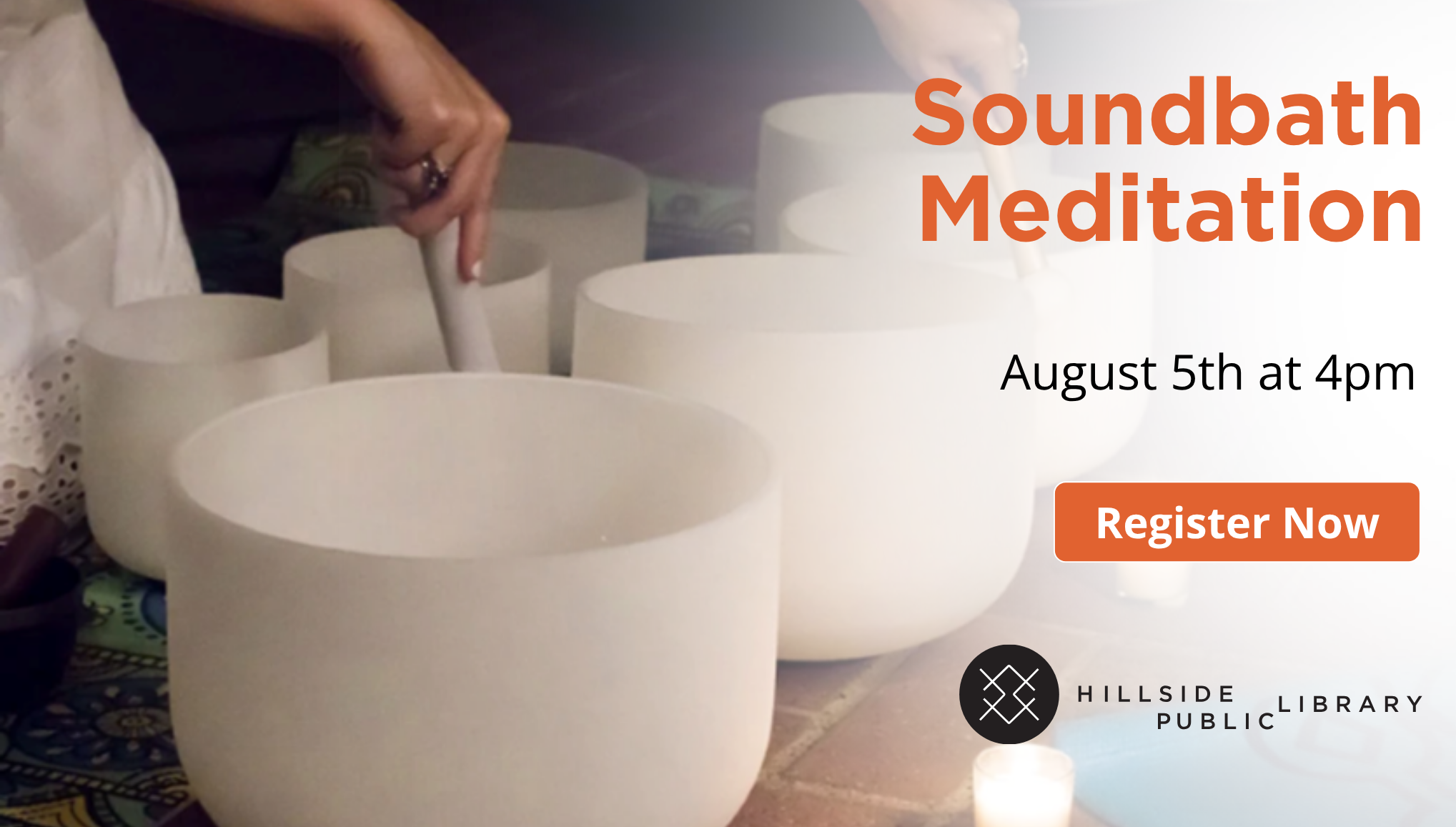 Soundbath meditation, August 5th at 4pm