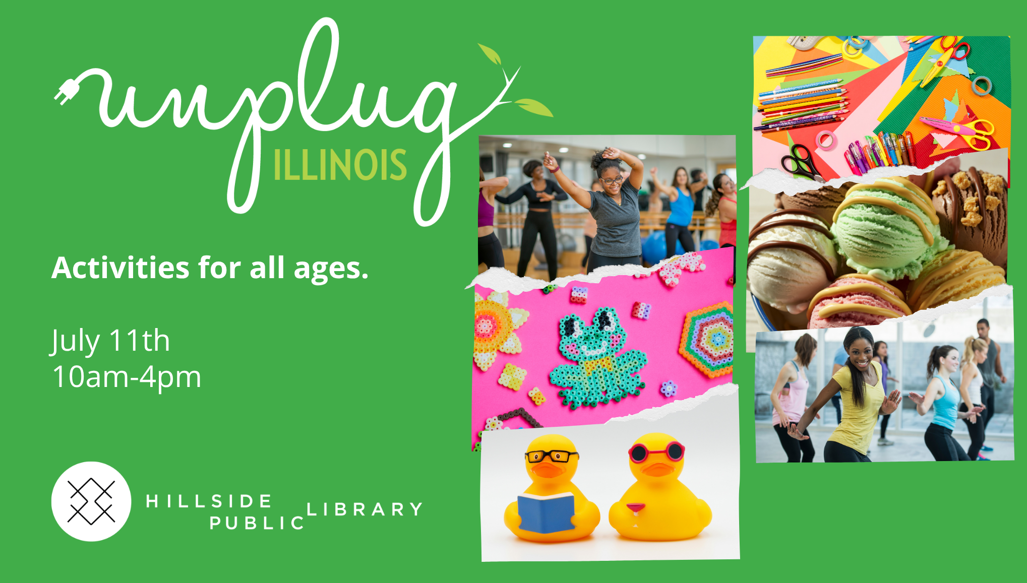 Unplug Illinois Day, all ages activities July 11, 10am–4pm